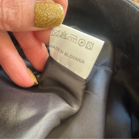 Georges Rech 100% Wool Flare Skirt Gray Pleated A Line Size 38 6 8 M - Picture 6 of 9